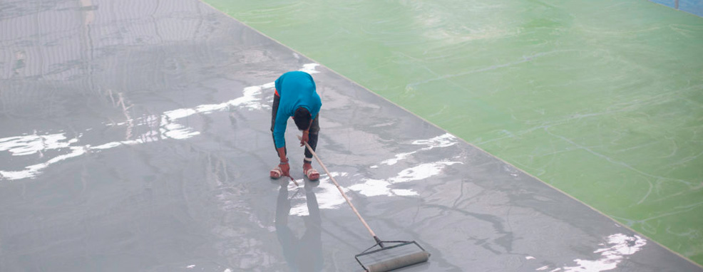 Epoxy flooring banner